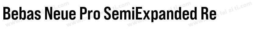 Bebas Neue Pro SemiExpanded Regular字体转换